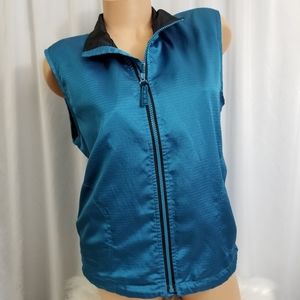 Tail Tech Full Zip Teal Golf Tennis Vest Jacket S